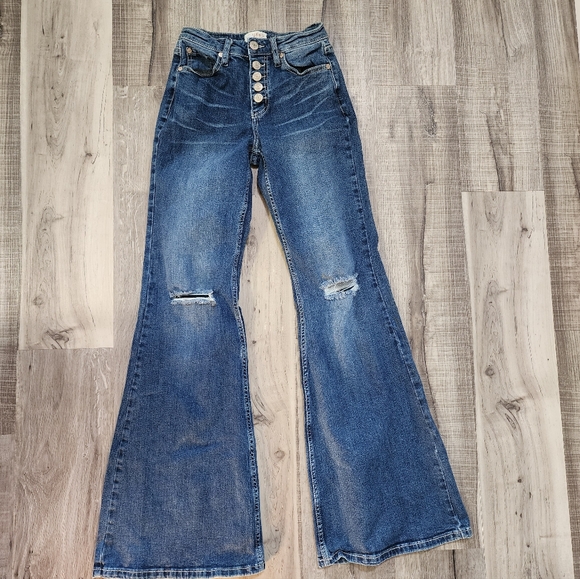 Flair Western Blue Denim Women's Jeans - Picture 5 of 10